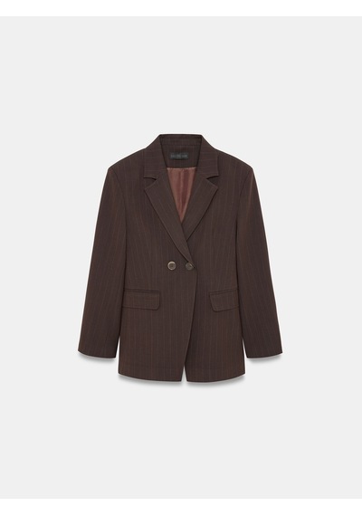 Dilvin 60835 Kruvaze Blazer Ceket Kahve