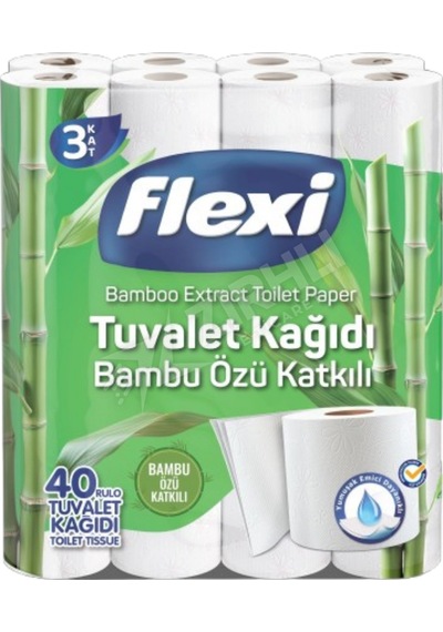 4 Adet Flexi Tuvalet Kağıdı Bambu 40'lı