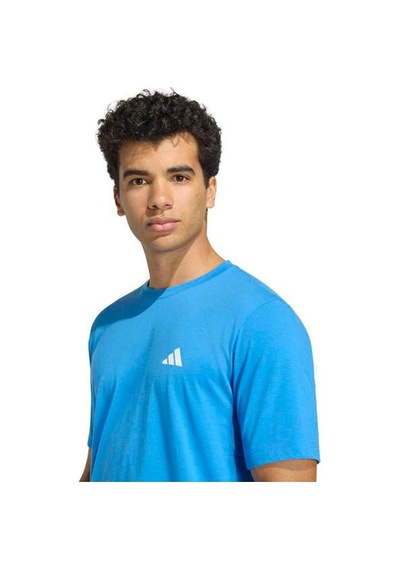 Adidas Workout Essentials Feelready Erkek Mavi Yuvarlak Yaka Tişört Mavi