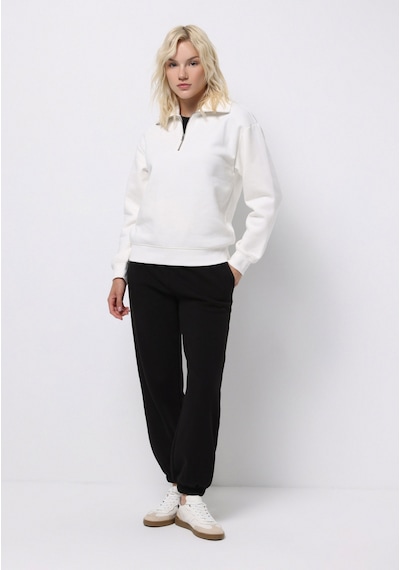 Colin's Colins Regular Fit Fermuarlı Nakışlı Kadın Beyaz Sweatshirt Cl1065678 Q1.v2 Ofw Beyaz Colin's Colins Regular Fit Fermuarlı Nakışlı Kadın Beyaz Sweatshirt Cl1065678 Q1.v2 Ofw Beyaz