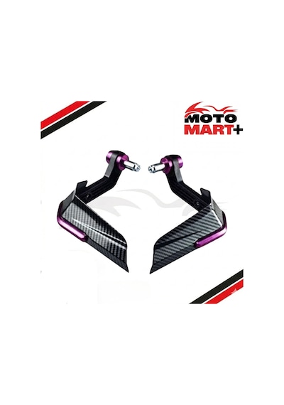 Cfmoto 450nk Rüzgarlıklı Manet Koruma Karbon Desenli Mor Mkt1244