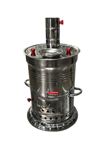 Odunlu Tek Musluklu Çelik Semaver 5 Lt -126