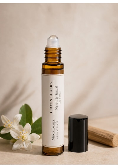 Taç Çakra Roll - %100 Doğal Neroli & Sandal Yağı 10 Ml
