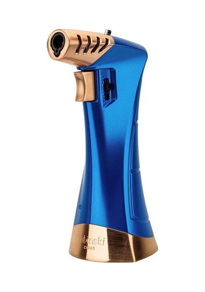 Lubinski New Design Çok Fonksiyonlu Tek Torch Büyük Masa Tipi Puro Çakmağı Blue Lb-119
