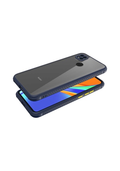 Xiaomi Redmi 9C Kilif Kenar Renkli Sararmaz Seffaf Kapak 389476905