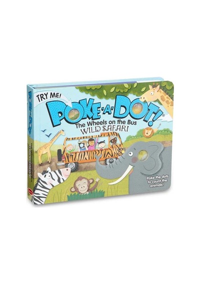Melissa And Doug Poke-A-Dot Interaktif Kitap - The Wheels On The