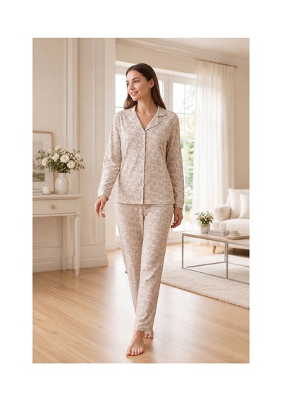 Flz Kadın Kışlık Viskon Pijama Takımı M L Xl Xxl Uzun Kollu Boydan Düğmeli Şık Ev Giyim 89-164 SOMON Flz Kadın Kışlık Viskon Pijama Takımı M L Xl Xxl Uzun Kollu Boydan Düğmeli Şık Ev Giyim 89-164 SOMON