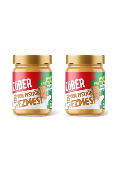 Züber%100 Fıstık Ezmesi 315 G 2 Paketi Diğer