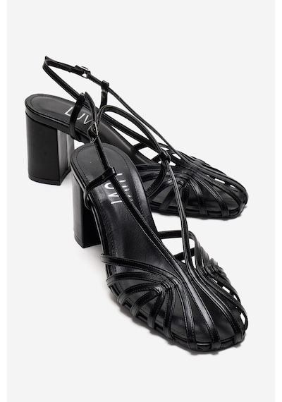 Luvishoes Wılda Siyah Kadın Kalın Topuklu Ayakkabı