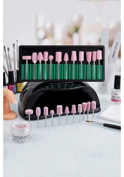Transformacion Professional 12 Parça Protez Jel Tırnak Manikür Pedikür Freze Ucu Seti 722927