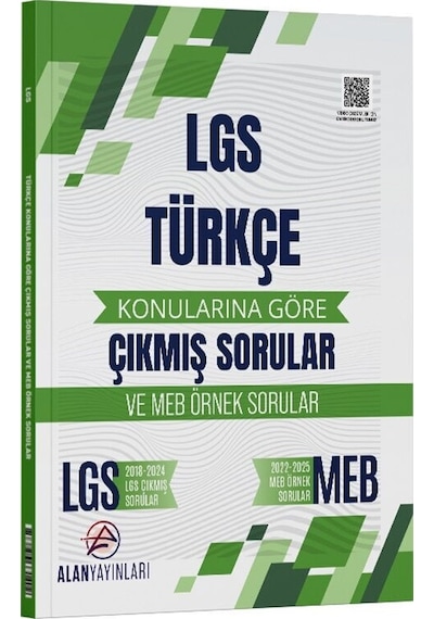 8. Sınıf Lgs Türkçe Konularına Göre Çıkmış Sorular Alan Yayınları