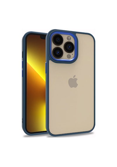 Apple Uyumlu iPhone 13 Pro Uyumlu Zore Flora Kılıf-mavi Mavi -