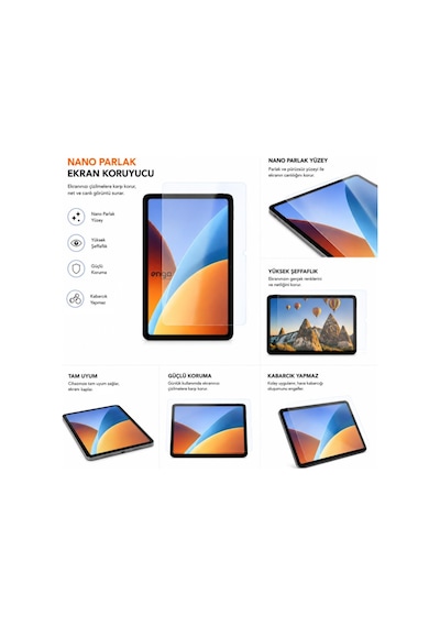 Redmi Pad 2 Ekran Koruyucu 9.7 İnç 9h Nano Parlak
