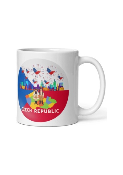 Çek Cumhuriyeti Kupa Bardak 2 Adet Seyahat Hatıra Czech Republic Mug