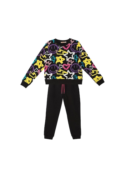 Denokids Mshb&g Street Style Kız Çocuk Eşofman Takımı - Siyah