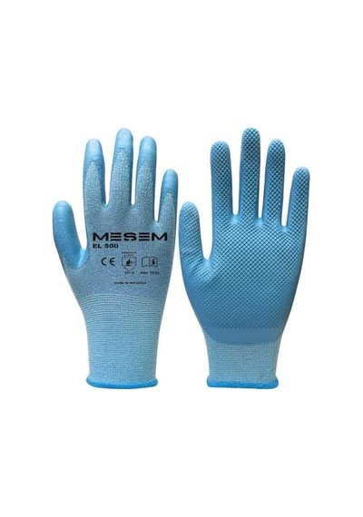 El500 İş Eldiveni, Gri, Pamuk-polyester, Xl Beden, Dayanıklı, Nitril Kaplama, 12 Çift, Hafif Sanayi Ve Montaj İşleri İçin Açık Mavi El500 İş Eldiveni, Gri, Pamuk-polyester, Xl Beden, Dayanıklı, Nitril Kaplama, 12 Çift, Hafif Sanayi Ve Montaj İşleri İçin Açık Mavi