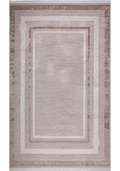 Foneks Halı Alina 100x200 534a Beyaz Kahve