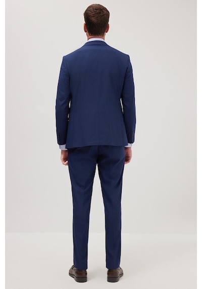 Tudors Erkek Slim Fit Mono Yaka Likralı Esnek Kumaş Koyu Lacivert Takım Elbise-41303 Tudors Erkek Slim Fit Mono Yaka Likralı Esnek Kumaş Koyu Lacivert Takım Elbise-41303