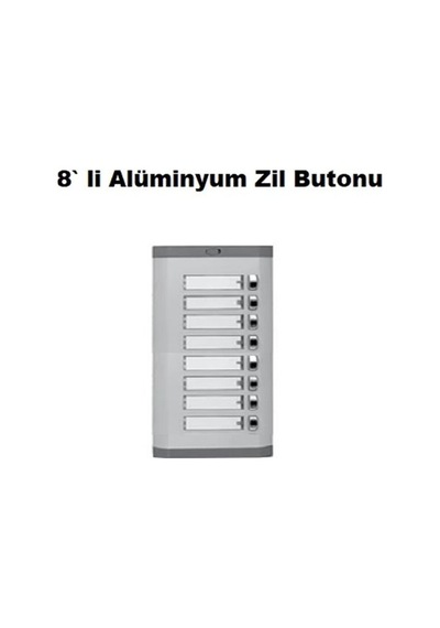 8 Li Alüminyum Zil Butonu