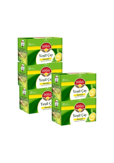 Doğuş Yeşilçay Limonlu Süzen Poşet  Çay 30 G 5 x 20'li