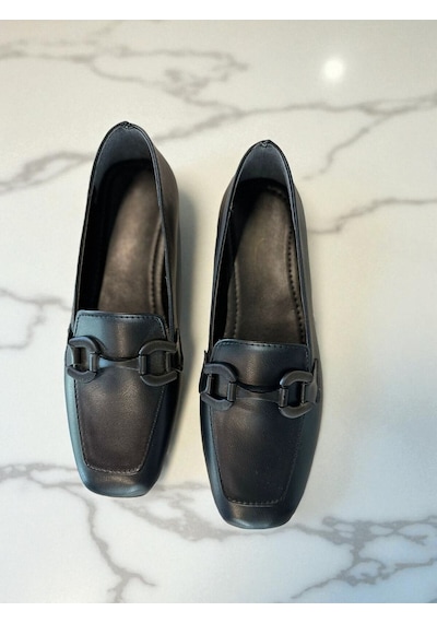 Aska Shoes Günlük Tokalı Babet 2025aska006 Siyah