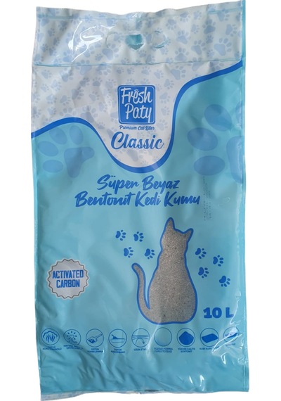 Fresh Paty Classic Aktif Karbonlu Bentonit Kedi Kumu 2 x 10 L