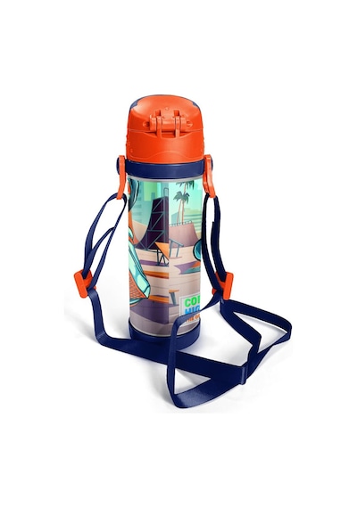 Coral High Kids Civit Neon Turuncu Kaykay Desenli Pipetli Çelik Termos 500 Ml 11923 Diğer