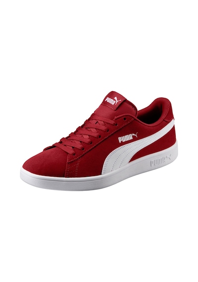 Puma 364989 06 Smash V2 Red-Dahlia-Puma White Sneakers Kırmızı