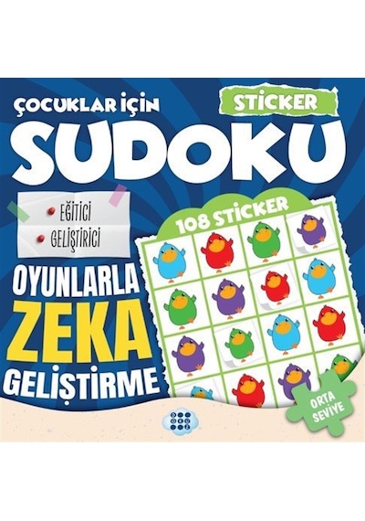 Çocuklar İçin Sudoku / Sticker Hediyeli Orta Seviye 3 / Kolektif