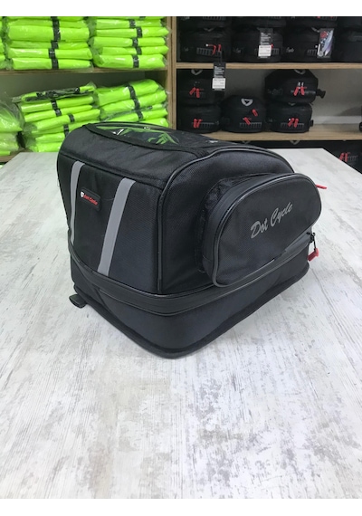 Motosiklet Körüklü Depo Üstü Ve Sırt Çantası / Kask Çantası