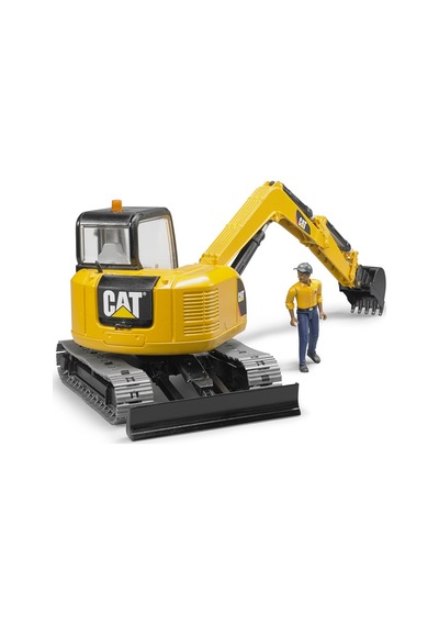 Bruder Cat Mini Ekskavatör Ve Inşaat Işçisi