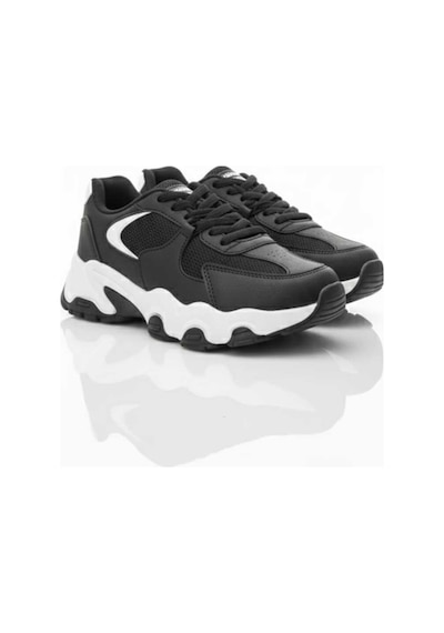Mcdark Kadın Siyah Beyaz Ortopedık Sneaker Ayakkabı