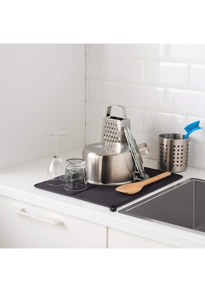 Ikea Nysköljd Bulaşık Kurutma Matı 36x44 Cm Koyu Gri Diğer