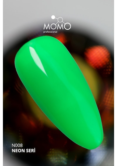 Momo Professional Kalıcı Oje N008 Neon Çimen Yeşili 4 ML