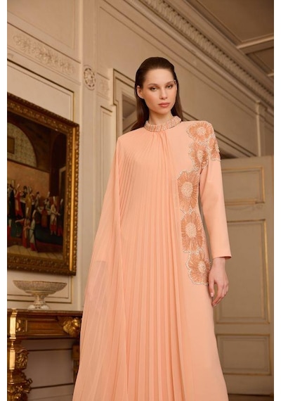 Senna Rosalın Dress Somon Somon