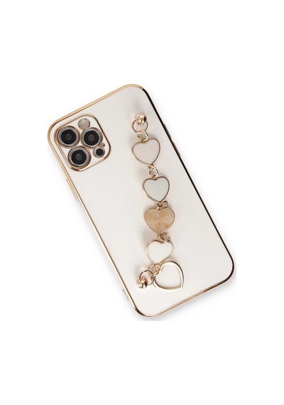 Ilkeshop Newface Apple iPhone Uyumlu 12 Pro Max Kılıf Esila Silikon - Beyaz