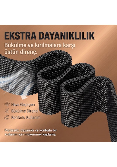 Caseonn Garmin Forerunner 170 Music Kordon Manyetik Metal Hasır Kayış Siyah