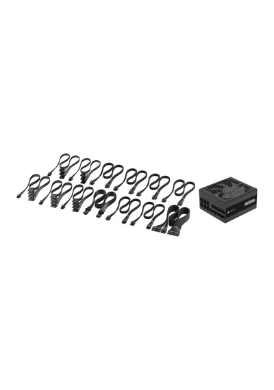 Rm1000x Düşük Gürültülü Tam Modüler Atx Güç Kaynağı - Atx 3.1 Uyumlu - Pcıe 5.1 Desteği - Cybenetics Altın Verimliliği - Yerel 12v-2x6 Bağlantı - Siyah