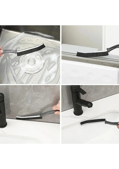 2 Adet Çok Amaçlı İnce Temizlik Fırçası Derz Arası Mutfak Banyo Lavabo Fırçası