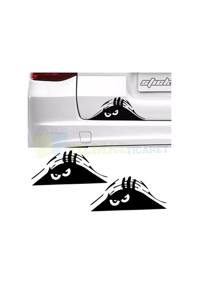 Kızgın Sinirli Bagajdan Bakan Adam Oto Sticker Araba Etiket 2 Ad