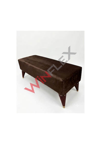 Winflex Dikdörtgen Dekoratif Puf 38x100 Cm Kahverengi
