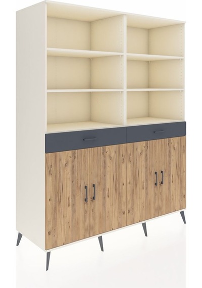 Kronos Gardrop 10 Raflı 2 Çekmeceli 4 Kapaklı 176x59x221 Aytaşı-çam/antrasit Çam/antrasit Kronos Gardrop 10 Raflı 2 Çekmeceli 4 Kapaklı 176x59x221 Aytaşı-çam/antrasit Çam/antrasit