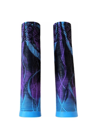 165 Mm Bisiklet Silikon Ergonomik Yumuşak Elcik Bmx, Scooter, Dağ Bisikleti Uyumlu Elcik Mavi Mor