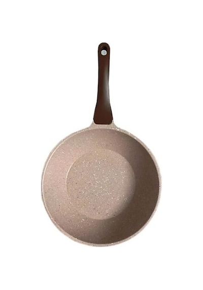 Thermoad Granit Wok Tava - Vizon - 28 Cm Vizon