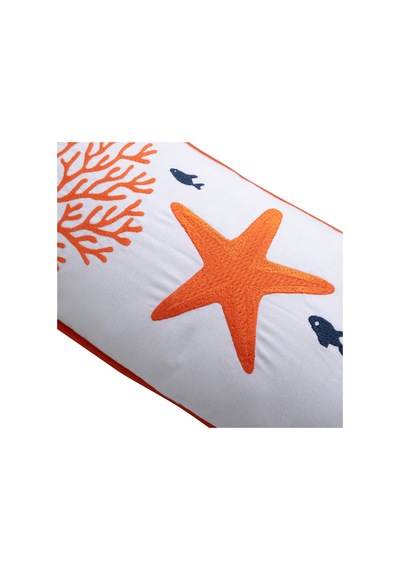 Mudo Home Marin Lıfe Nakışlı Kırlent Renkli 25x70 Cm Çok Renkli