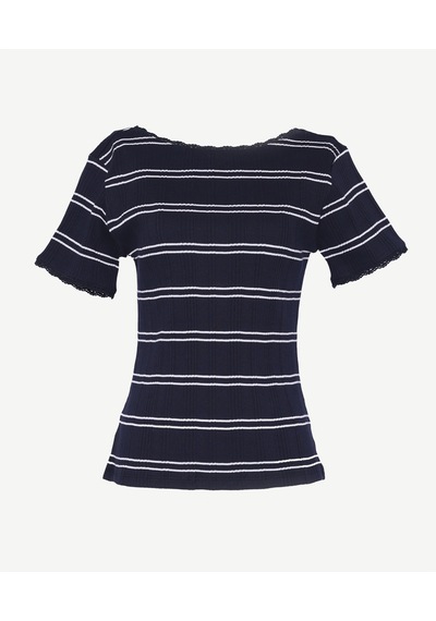 Yargıcı Regular Bisiklet Yaka Kısa Kol T-shirt 26ykts9030x 004 Lacivert