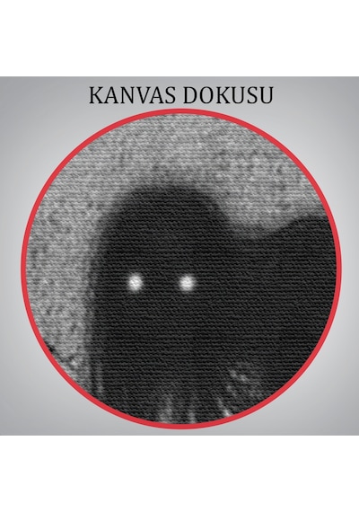 Karanlık İçindeki Korkunç Bir Çift Göz Tablosu-6288 35 X 50