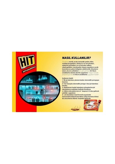 Hıt Anti Hamamböceği Jeli - Şırınga 20gr 4987