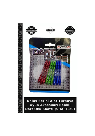 Delux Serisi Alet Turnuva Oyun Aksesuarı Renkli Dart Oku Shaftı Shaft-20 Çok Renkli