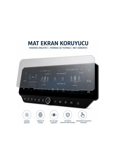Jeep Compass Mat Ekran Koruyucu 16 İnç Multimedya Nano
